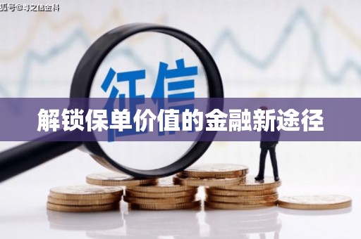 和林格尔解锁保单价值的金融新途径