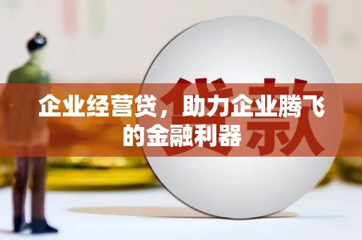 嘉禾企业经营贷，助力企业腾飞的金融利器