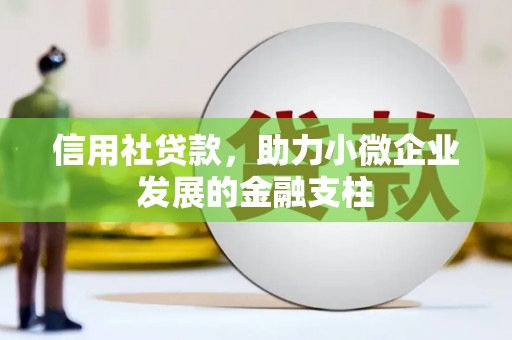 隆阳信用社贷款，助力小微企业发展的金融支柱