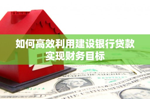 平江如何高效利用建设银行贷款实现财务目标