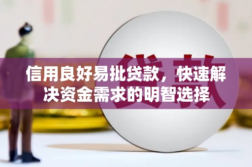 临漳信用良好易批贷款，快速解决资金需求的明智选择