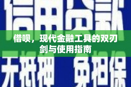 莿桐借呗，现代金融工具的双刃剑与使用指南