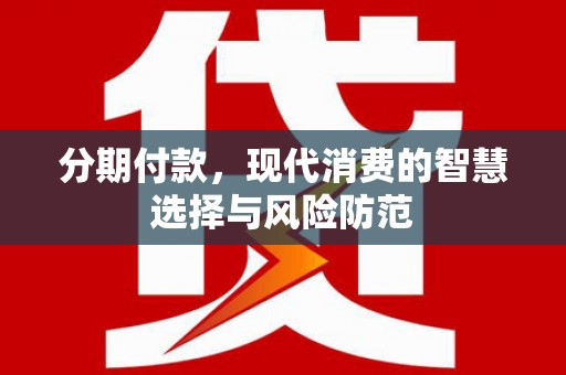 修文分期付款，现代消费的智慧选择与风险防范