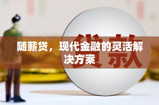 市中区随薪贷，现代金融的灵活解决方案