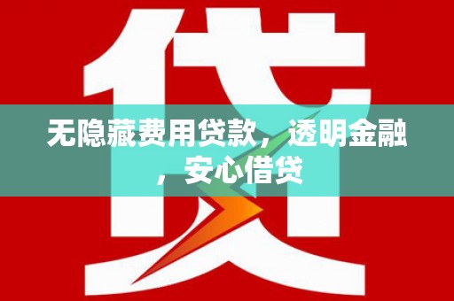 柳南无隐藏费用贷款，透明金融，安心借贷
