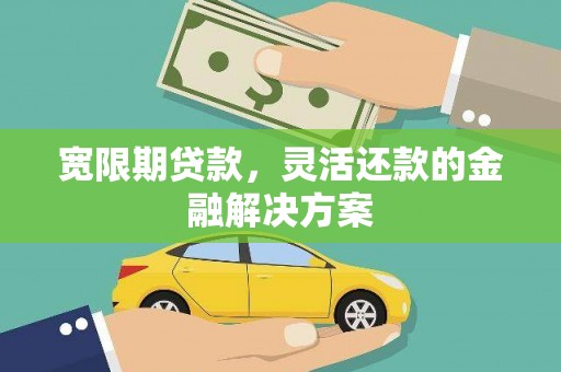 青神宽限期贷款，灵活还款的金融解决方案