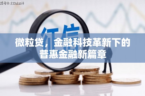 金沙微粒贷，金融科技革新下的普惠金融新篇章