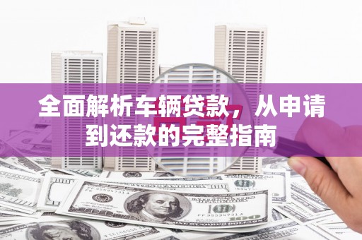 定远全面解析车辆贷款，从申请到还款的完整指南