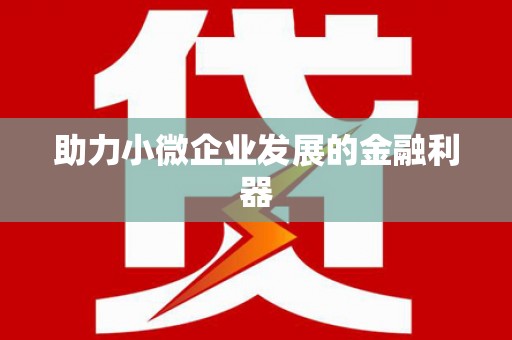 合阳助力小微企业发展的金融利器