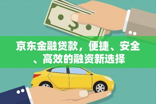 金阳京东金融贷款，便捷、安全、高效的融资新选择